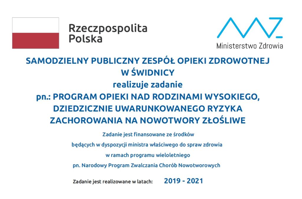 Program Opieki Nad Rodzinami Wysokiego, Dziedzicznie Uwarunkowanego ...